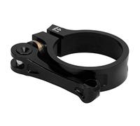 Fockety Aluminium Alloy Bicycle Post Clamp, 41mm Quick Release Seatpost Collar for Folding Bikes, Lightweight and Easy to Install (Black)