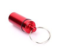 Fockety Aluminum Keychain Mini Container Box Case, Mini Holder for Emergency, Portable Storage Box for Travel Outdoor Adventures