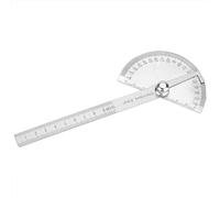 Fockety Angle Protractor, 0~180 Degree Rotation Stainless Steel Protractor Angle Finder, Finder Tool with Swing Arm for Carpentry Engineering Architectural Design Student Drawing