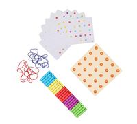 Fockety Array Block Geo Board, Wooden Geoboard with 25 Wooden Sticks, Mathematical Array Hand Eye Coordination Sensory Training Educational Toys for Kid