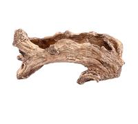 Fockety Artificial Driftwood Succulent Planter, Artificial Stump Succulent Pot with Multilayer Stump, Realistic Wood Color, Drainage Hole, Multifunctional for Home Garden Decoration