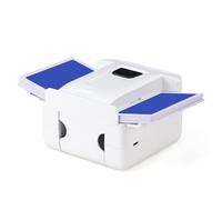 Fockety Automatic Card Shuffler, Low Noise Rechargeable Electric Poker Dealer Machine, Card Dealer for Poker, Blackjack, Five Crowns, Party Travel Family Gatherings (White)