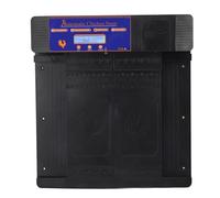 Fockety Automatic Chicken Coop Door Opener, LCD Screen Double Open Type Solar Powered Chicken Door with Timer, Remote Control Timing Automatic Coop for Duck Goose Farm (Black)