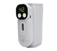 Fockety Baby Bottle Warmer, Fast Heating on the Go Milk Warmer, Portable Bottle with Digital Display, Sound Voice Control and 7 Temperature Settings for Travel and Home