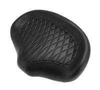 Fockety Bike Seat, Wide Noseless Oversized Bike Seat Cushion with Absorbing Ball Memory Foam, Soft Touch PU Leather Comfortable Bike Saddle for Mountain Bikes, City Bikes (F)