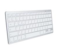 Fockety Bilingual Keyboard, Aluminum Alloy Wireless Keyboard with Responsive Keys, Comfortable Typing, Slim Keyboard for IOS SmartTV (French AZERTY Layout)