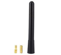 Fockety Black Aluminum Short Antenna Mast, Exquisite Workmanship, Fits Most Cars with Screw Base, Stable Performance for Car Accessories
