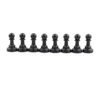 Fockety Black and White Chess Boilers Sets Well-made Design Light Plastic Chess for Family Entertainment (Large King 77mm high)