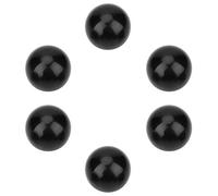 Fockety Black Ball Knob with M12 Thread for Machine Tools, Set of 6, Long Service Life, Practical Handle for Combination Machine Tools and Mining