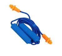 Fockety Bluetooth Earplug Headphones for Work, Rechargeable Neckband Wireless Earbuds, 29dB Noise Reduction, IPX5 Water Proof, for Construction, Workshop, Industrial Safety (Blue)