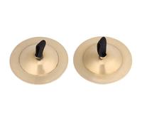 Fockety Brass Finger Cymbal Smooth Texture Musical Instrument for Belly Dance Lovers One Pair