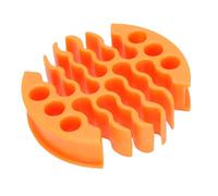 Fockety Cables Comb, Wire Comb, 30 Holes Cable Dresser, 0.8 Cm Hole Diameter, Ethernet Cable Organizer Tool for Wire Management, for Data Center and Machine Room (Orange)