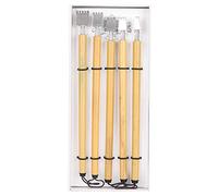 Fockety Calligraphy Pen, Natural Bamboo Material 5Pcs School Supplies Dip Pen, Drawing Painting Kit for Artists Cartoonists Home(Parallel line pen nib set)