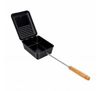 Fockety Campfire Popcorn Popper, Old Fashioned Popcorn Maker with Extended Handle, Non Stick Stovetop Pop Machine for Home Movie Snacks Game Night Camping Backyard