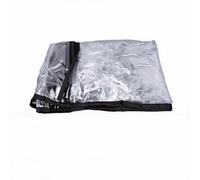 Fockety Camping Trolley Cover, Universal Water Proof Windproof PVC Rain Cover with Zippered Side Doors and Ventilation for Collapsible Folding Carts Strollers Outdoor Activities