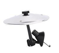 Fockety Car Cymbal Air Vent, Upgrade Mini Crash Cymbal for Air Vent with Adjustable Bracket, Compact Design for Most Vehicles, Fun Musical for Drummers (Silver)