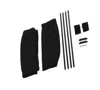 Fockety Car Window Curtain Thermal Insulation Sun Protection 2 X 50s Valance Curtain for Cars SUV (Black)