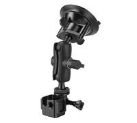 Fockety Car Windshield Window Dash Holder, Car Windshield Window Dash Mount Holder with Expansion Adapter for Osmo Pocket 3 Camera Action Camera Video Filming