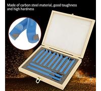 Fockety Carbide Tool Set 8X8mm for Fine Cutting and General Lathes, 11 Piece Turning Tools