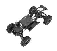 Fockety Carbon Fiber RC Chassis Frame Kit, Lightweight and Robust Upgrade Parts for Redcat Ascent 18 1/18 RC Crawler, with Easy to Install Modular Design (Black)