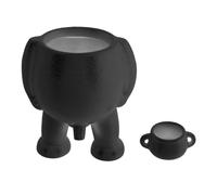 Fockety Ceramic Flower Pot, Little Man Pees Succulent Planter Pot with Drainage Hole, Indoor Outdoor Modern Decorative, Ceramic Flowerpots for Plant Lilies, Cacti, Succulents (Black)