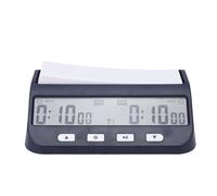Fockety Chess Clock, Portable Electronic Chess Timer with Alarm, Countdown, Bonus, Delay, Battery Powered Digital Timer for International Chinese Board Go Game