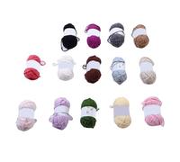 Fockety Chunky Yarn for Hand Knitting, 14 Pack 180ft Soft Jumbo Super Bulky, Extra Thick Chenille Yarn with Multi Color Set for Knit Blankets Scarves Pillows