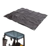 Fockety Clear Forklift Cover, 53X45in Transparent PVC Forklift Top Cover with 16.4ft Rope, Sun Rain Proof Protective Shade Tinted Forklift Shade Cover for Truck Truck