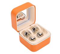 Fockety Clip on Earbuds, Wireless Bluetooth 6.0 Open Ear Headphones with Makeup Mirror & LED Light, 48H Playtime, IPX6 Water Proof Touch Control Earphones for Sports, Workouts