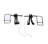 Fockety Clip on Towing Mirrors Extensions, 360 Degree Rotation Adjustable Side Mirror Extenders for Towing, Dual View Convex Tow Mirrors for Car, Truck, Trailer, RV, SUV