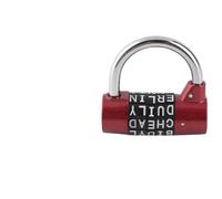Fockety Code Padlock Durable 5 Digit Combination Lock for Travel, Gym, Security, Security Code Lock (Red)