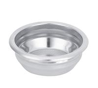 Fockety Coffee Filters, 58mm Single Double Porous Stainless Steel Reusable Coffee Filters Super Lightweight Essential Tool for Lovers Milk Tea Shop, Bar, Shop (Double Serving)