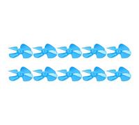 Fockety Colorful 40mm 4 Vane/Wing Propeller Set, Light Weight Durable Materials Plastic Propeller for Toy Car, Large Wind Boat Replacement, 10Pcs Pack (Blue)