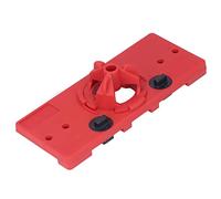 Fockety Concealed Hinge Jig, 35mm Hinge Hole Saw Jig, Drilling Guide Cutter Bit Set with Fixed Rod and Locator for Face Frame Cabinet Cupboard Door, Cabinet Door Installation (Red)