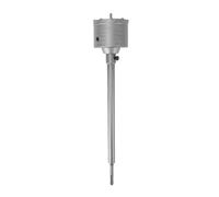 Fockety Concrete Hole Saw Kit, 90mm Concrete Drill Hole Cutter Set Circle Drill Bit Saw Set with 350mm Round Shank Rod for Bricks, Cement