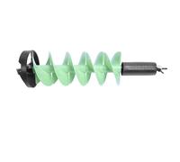 Fockety Cordless Nylon Ice Drill Auger with Centering Point Vane/Wing, 8in Diameter 28 Inch Long Ice Auger Bit with Drill Adapter Top Plate for Fishing Electric Bit Floating Au