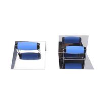 Fockety Corner Trowel Set, 90 Degree Inside Outside Stainless Steel Corner Trowel Drywall Set Step Finishing with Ergonomic Handle for Concrete Finishing Plastering