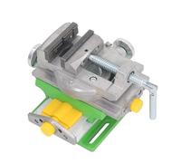 Fockety Cross Slide Drill Press Vise, 3in Jaw Width & 2.6in Jaw Opening Cross Slide Vise, X Y Compound Bench Mount Clamp Machine Vice Holder Clamping Tool for Milling Machine, Woodworking