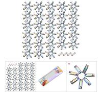 Fockety Crystal Shiny Resin Accessories for Sewing Clothes, Shoes, Bag Decoration, 200 Computer/Packaging Crafts for Handmade DIY Jewelry, Bracelets, Necklaces - Plastic/Resin, Various Sizes