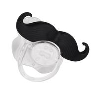 Fockety Cute Lips Bears Bart Schnuller Portable Dust Cover Fun Design for Baby Safe Silicone Material (11 Rolls of Beard)