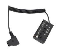 Fockety D Tap to NP F550 Dummy Battery 37-100cm Cable, High Conversion Efficiency Fully Decoded NP F550 Dummy Battery For Camera Monitor Fill Light Power Adapter