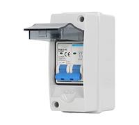 Fockety DC Miniature Circuit Breaker, 2 Pole 1000V 50Amp Isolator with IP65 Waterproof Distribution Box, High Current DC Disconnect Switch for Solar PV System