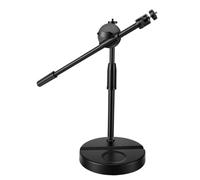 Fockety Desktop Projector Stand, ABS 360° Rotatable Bracket with 1/4 Inch Standard Thread and Phone Holder, Anti Tipping Sturdy Base, for Home Office Conference Room