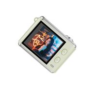 Fockety Digital Camera, 64MP 2.5K Compact Camera with 1.4 Inch Display, 16X Zoom 11 Filters, Rechargeable Portable with Necklace and Keychain, for Kids Students Travel Daily Use (Green)