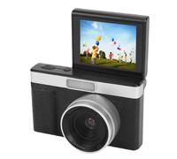 Fockety Digital Camera for Photography, 180° Flip Screen 1080P HD 48MP Retro Vlogging Camera Support OTG with Fill Light, Compact Point and Shoot Cameras for Beginner Creator (Black)