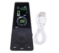 Fockety Digital Metronome, Electronic Metronome with 40-208 BPM Tap Tempo 9 Rhythm Modes LED Display Timer Voice Mode, for Piano Guitar Violin Drums and All Instruments