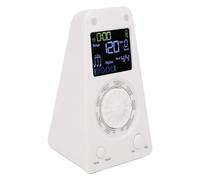 Fockety Digital Metronome for Piano, Guitar, Violin, 2A to 6A Tuning Range Electronic Metronome with Speaker, Ten Built in Beat Tones, Rhythm Adjustable Metronomes for Music (White)