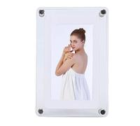 Fockety Digital Photo Frame, 8GB Memory HD Auto Rotate Acrylic Frame with 1080P Display for Home Office, USB SD Card Support JPG BMP PNG MP4 AVI MKV MOV