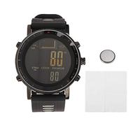 Fockety Digital Sports Watch, Waterproof Outdoor Digital Watch with Altimeter, Barometer & Thermometer, Multifunctional Digital Wrist Watch for Men & Women, Fishing, Hiking, Climbing (Black Gray)