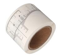 Fockety Disposable Plastic Eyebrow Ruler Sticker with Strong Viscosity for Easy Brow Measurement & Design for Makeup Artists, Microblading - 50pcs/Roll